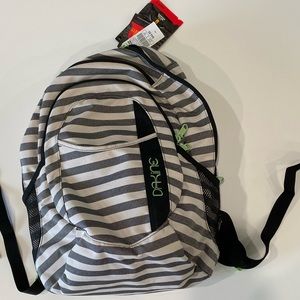 Dakine gray striped women's backpack